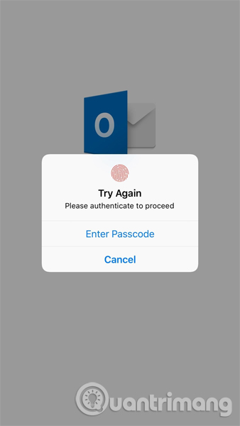 Không thể xác nhận Touch ID