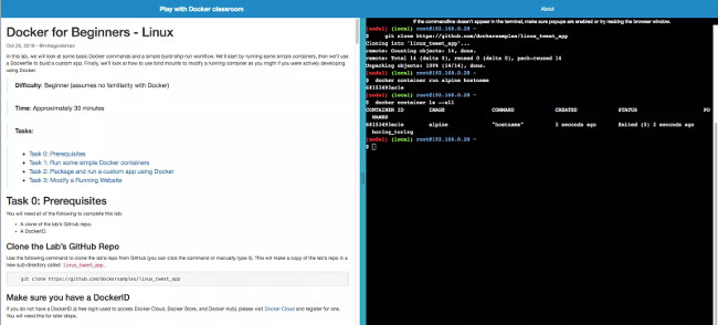 Play with Docker: Sân chơi và trang đào tạo Docker