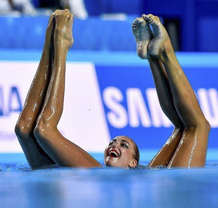 Múa nghệ thuật dưới nước.