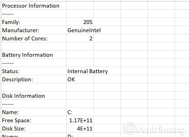 Đầu ra thông tin hệ thống