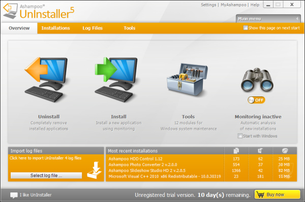 Ashampoo UnInstaller 5