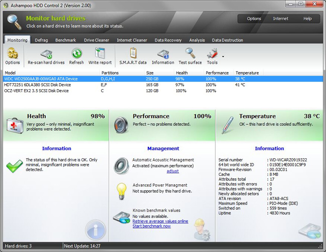 Ashampoo HDD Control 2