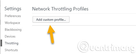 Hãy nhấn chọn Add custom profile.