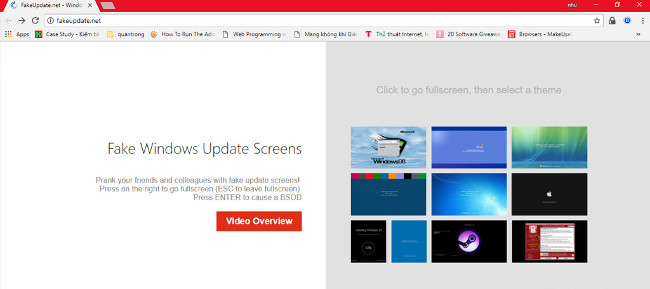 Hướng dẫn làm lỗi màn hình xanh chết tróc trên Windows để chọc bạn bè