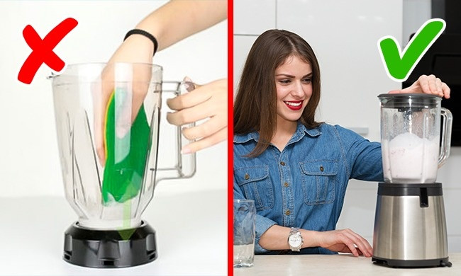 Làm sạch máy xay sinh tố