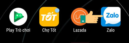 Truy cập vào ứng dụng Zalo 