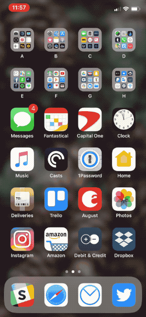 Tùy chọn bổ sung trong bảng điều khiển Home