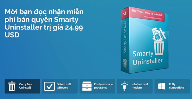 Smarty Uninstaller, chương trình giúp gỡ bỏ ứng dụng mạnh mẽ