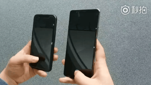 Bức ảnh so sánh giữa 2 thiết bị Vivo X20 Plus UD và Apple iPhone X