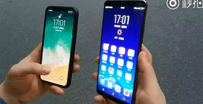 Vivo X20 Plus UD và Apple iPhone X