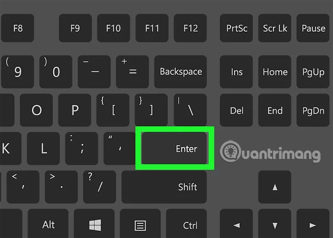 Nhấn phím Enter để thao tác mở cửa sổ "This PC"