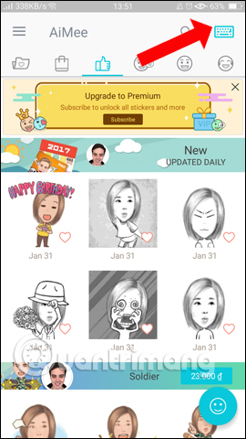 Kích hoạt bàn phím AiMee