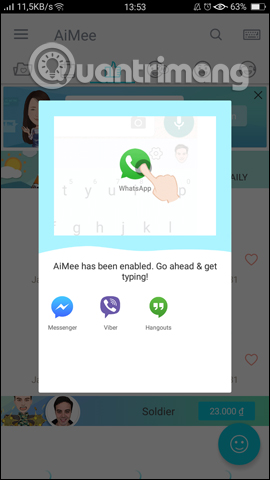 Hướng dẫn dùng bàn phím AiMee