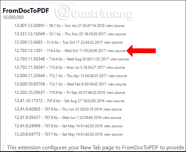 Xem mã nguồn tiện ích 