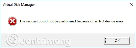 Thông báo lỗi I/O device error