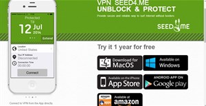Mời tải Seed4.Me VPN, ứng dụng hỗ trợ truy cập web không giới hạn trị giá 36 USD, đang miễn phí bản quyền 1 năm