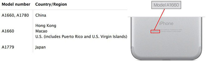 Theo Apple những mẫu iPhone 7 bị ảnh hưởng mang số hiệu A1660, A1780 và A1779