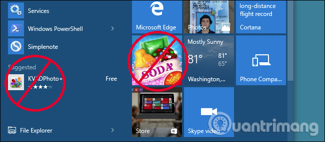 Hướng dẫn cách tắt gợi ý ứng dụng (Suggested Apps) trên Windows 10