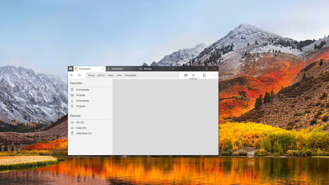 Giao diện mới của Windows Explorer