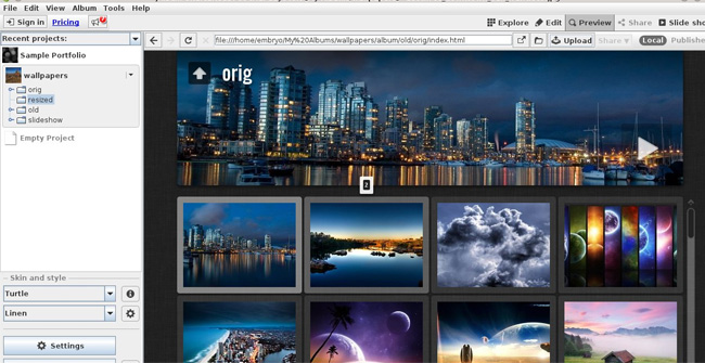 JAlbum, ứng dụng tạo album ảnh cho website
