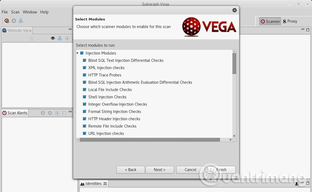 Chọn Finish sau khi chọn các module