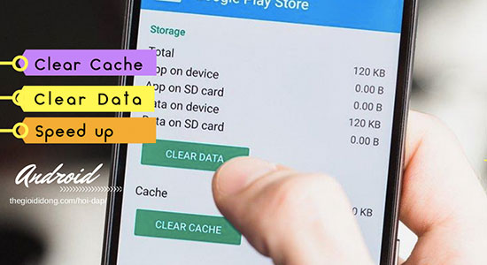 Xóa dữ liệu ứng dụng.