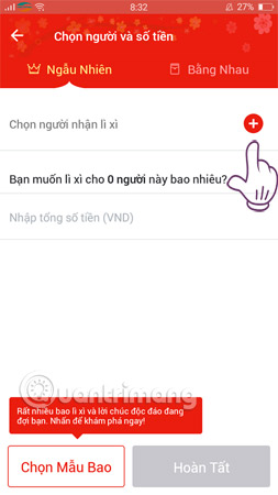 Bấm vào biểu tượng dấu +. 