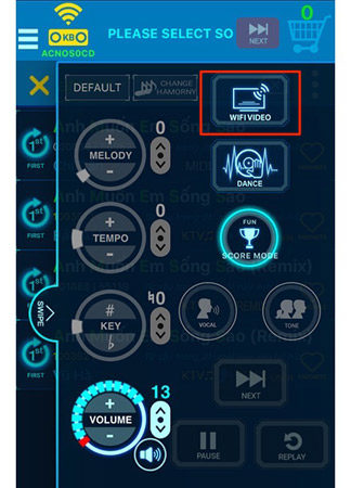 Bạn có thể tùy chỉnh Tempo, chỉnh Tone, Vocal,... cho bài hát.