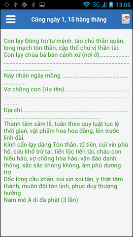 Bài khấn mùng 1 