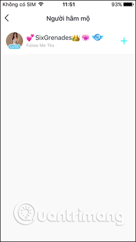 Dách sách người hâm mộ