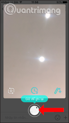 Quay video gửi bạn bè 