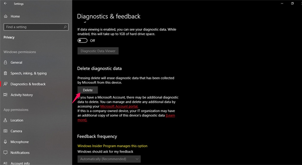 Quản lý dữ liệu mà Microsoft thu thập