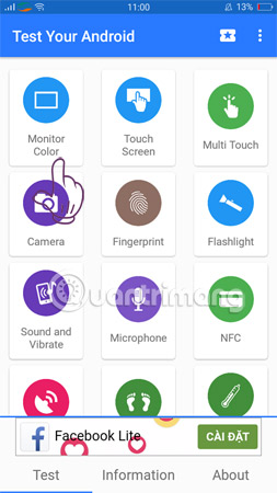 Chọn Monitor Color.