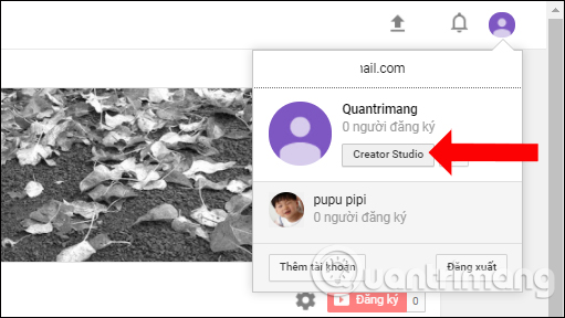 Công cụ Creator Studio Youtube