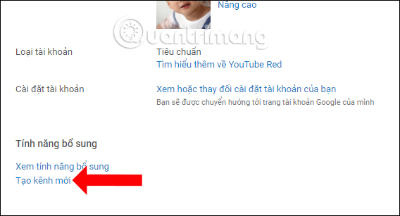 Tạo tên kênh Youtube