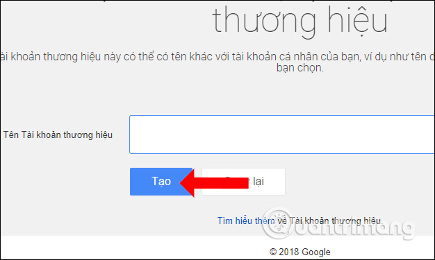 Tạo tên kênh Youtube 