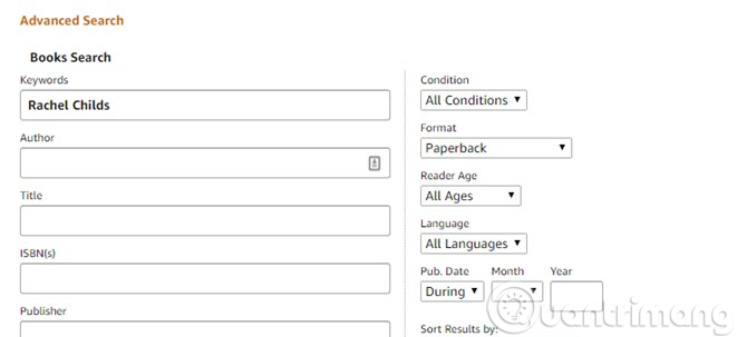 Công cụ tìm kiếm Amazon