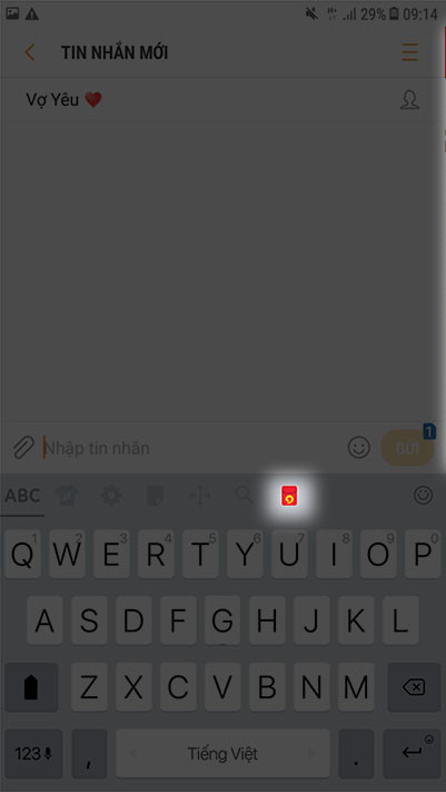 Chọn vào bao lì xì đỏ 