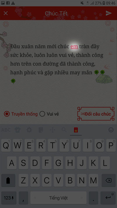 Chọn xưng danh phù hợp với người nhận 