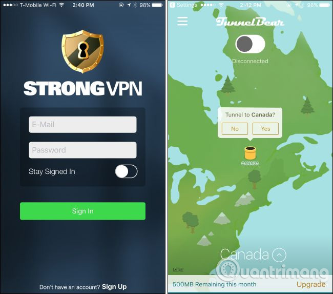 Các dịch vụ VPN