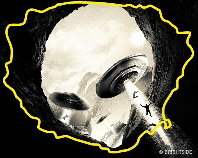 Bạn nhìn thấy hang động.