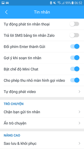 Chọn chặn bạn gửi tin nhắn 
