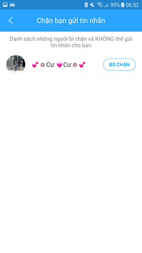 Nhấn bỏ chặn 