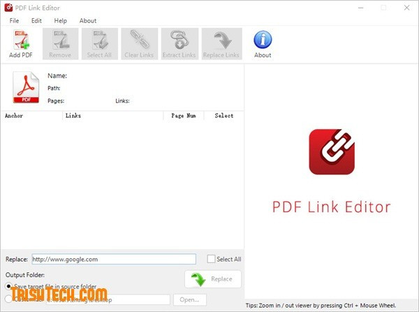 Ứng dụng PDF Link Editor