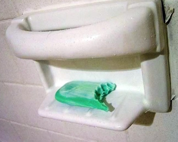 Đói quá nên ăn nhầm luôn cả bánh xà phòng?