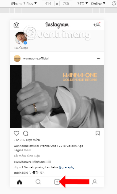 Biểu tượng đăng ảnh Instagram