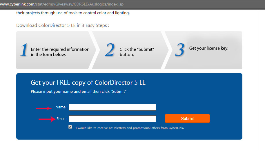 Nhập tên người nhận và Email vào ô