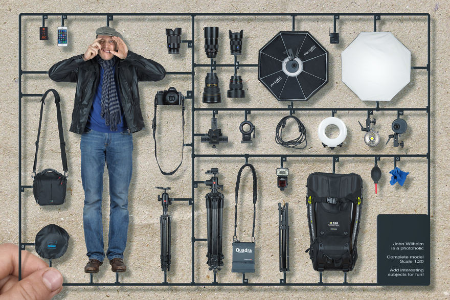 Bộ dụng cụ dành cho nhiếp ảnh gia.