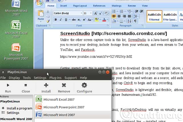 Sử dụng phần mềm Microsoft Office trên Linux 