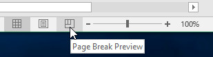 Nhấp vào lệnh Page Break Preview
